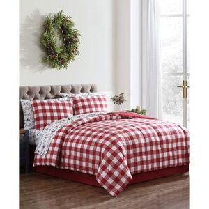 Hallmart Collectibles Holiday Cardinal 8-Pc. Queen Comforter Set Red - NWT